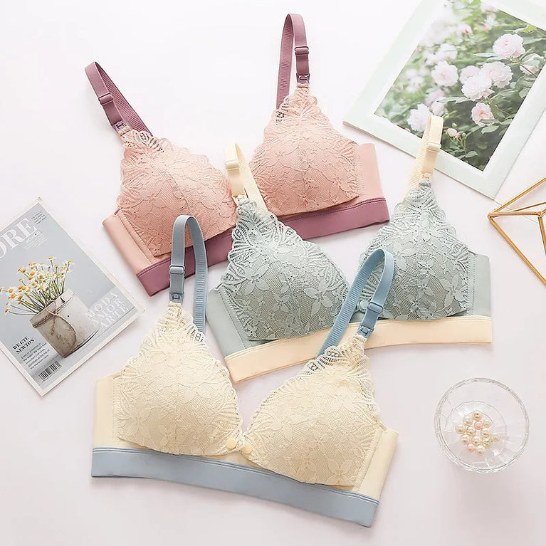 Dual-Closure Nursing Bra – Organic Cotton & Wireless Support