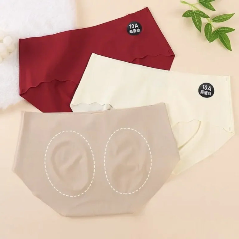 Seamless Ice Silk Briefs | 10A Mulberry Silk Gusset  Specifications