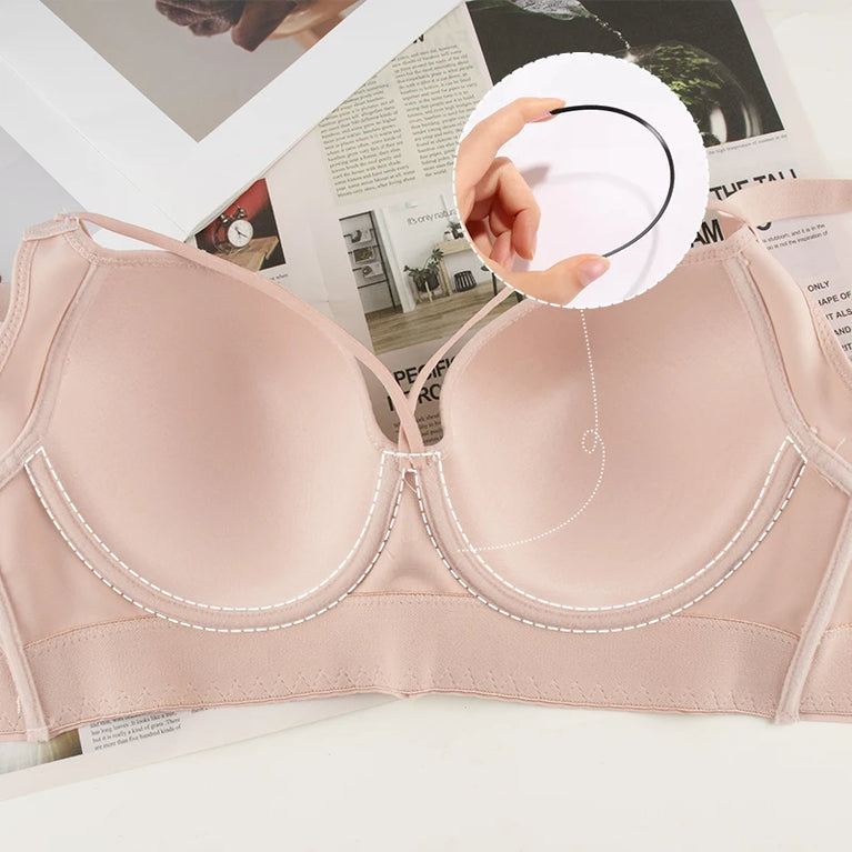 FallSweet Plus Size Lace Bra | Full Back Coverage Push Up