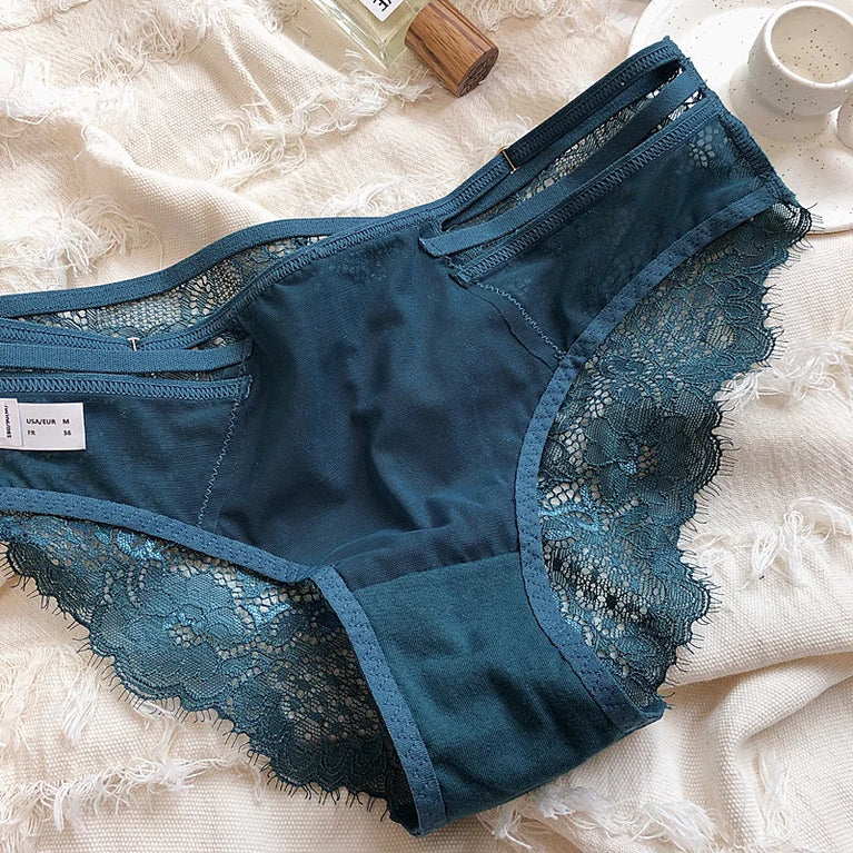 Floral Embroidery Plunge Push Up Bra Set – Sexy Underwire Lingerie