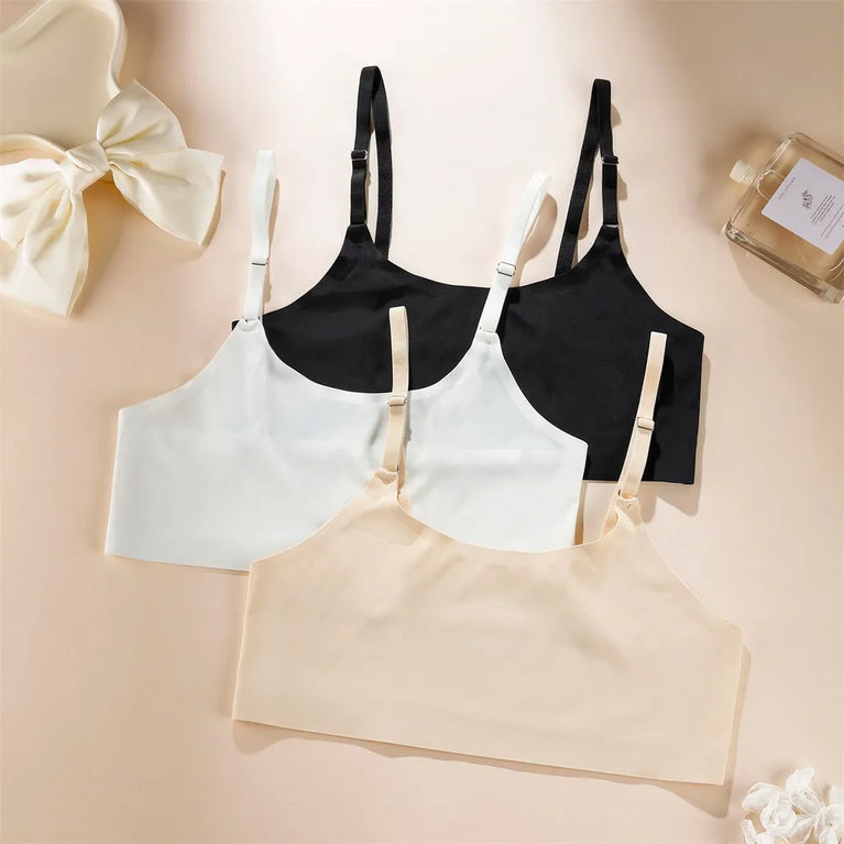 Seamless One-Piece Bra – Wireless Front-Buckle Comfort