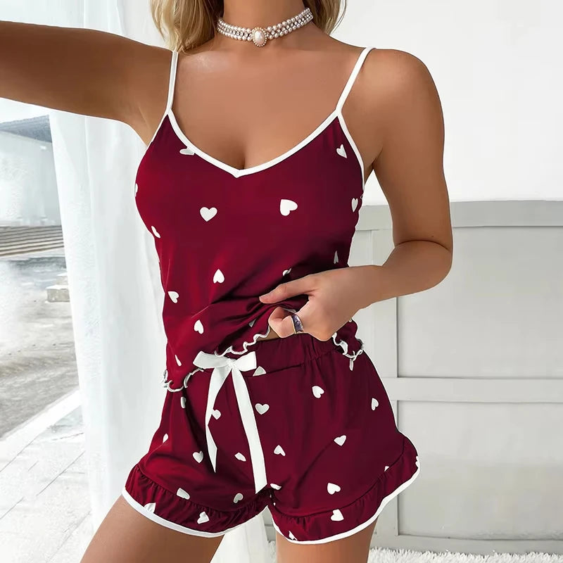 Pajama Set | Sexy Sleeveless Summer Suit