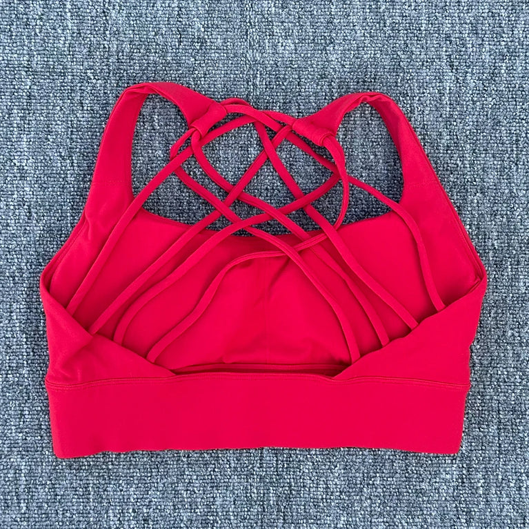 Seamless Performance Sports Bra – Breathable Fitness Support