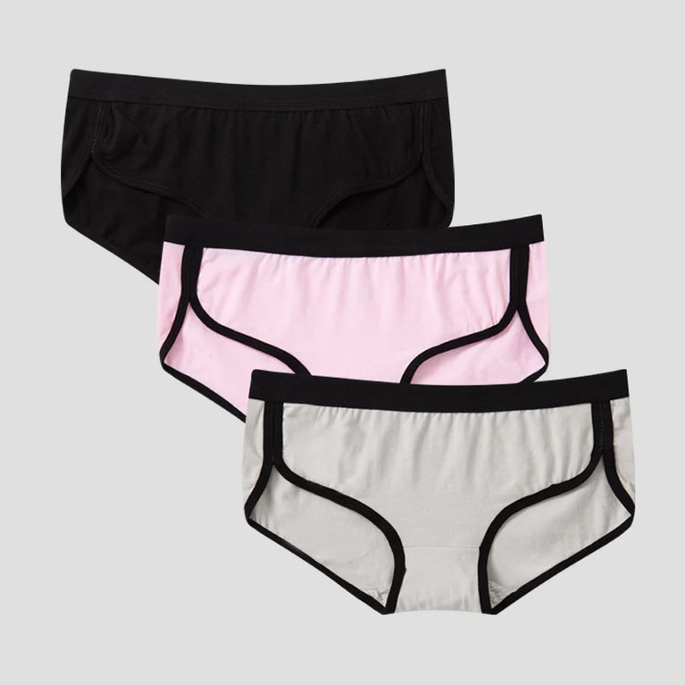 3pc Cotton Sport Briefs | Breathable Low-Rise Set
