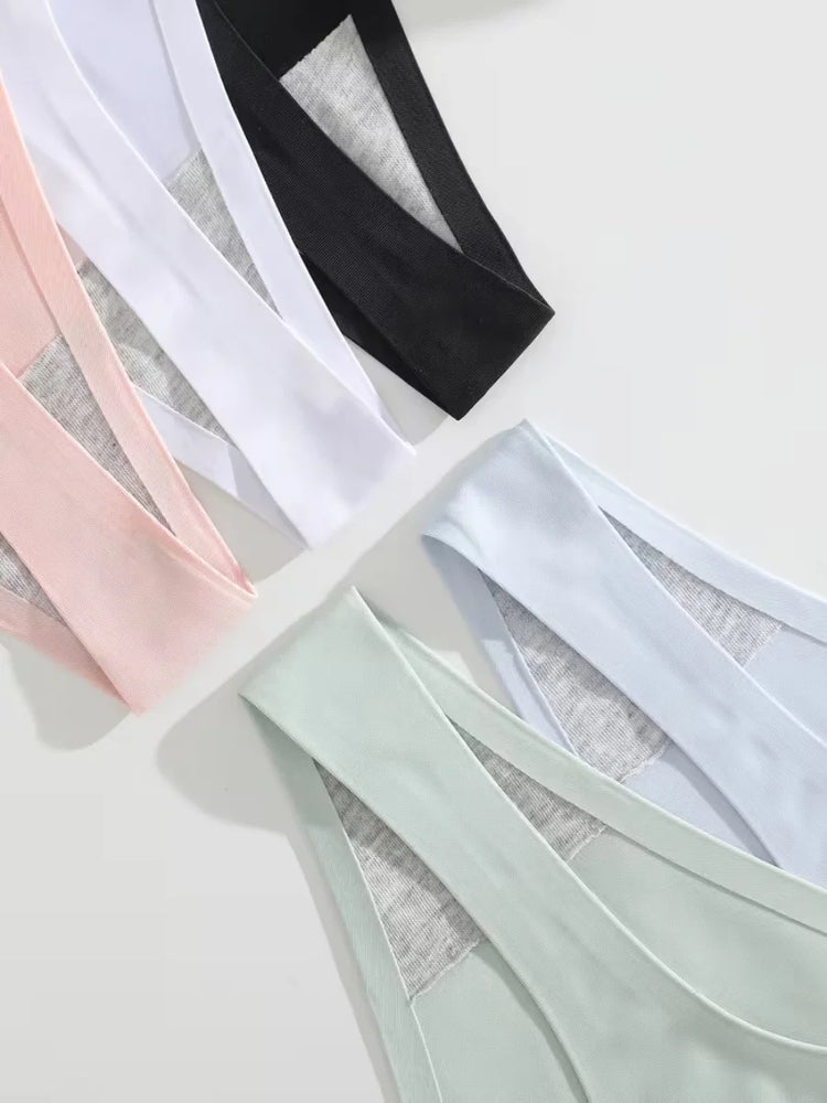 7-Pcs Traceless Ice Silk Thongs – Ultra-Thin Breathable Low-Rise G-String Set for Women