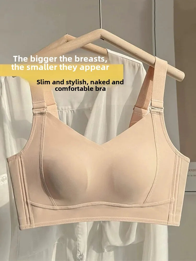 Ultra-Thin Seamless Sport Bra | Anti-Sagging Full-Cup Support