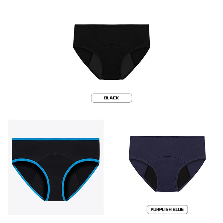 3pc Leakproof Briefs | Cotton Physiological Set