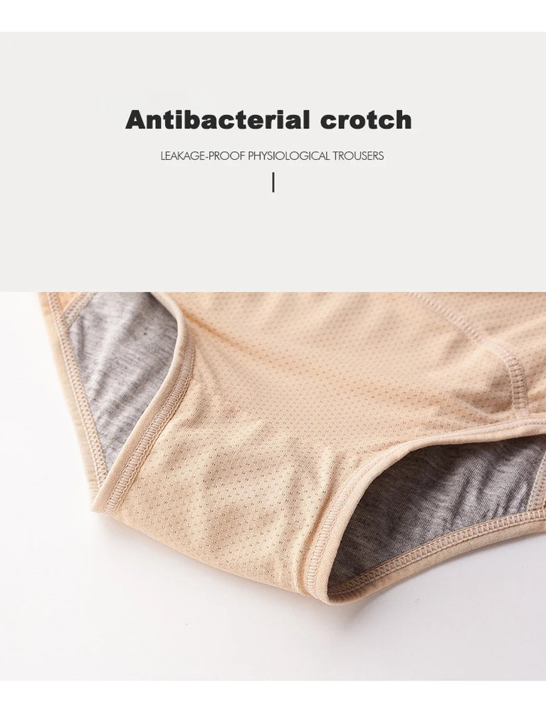Physiological Briefs (2-Pack) – Mid-Rise Leak-Proof Menstrual Panties