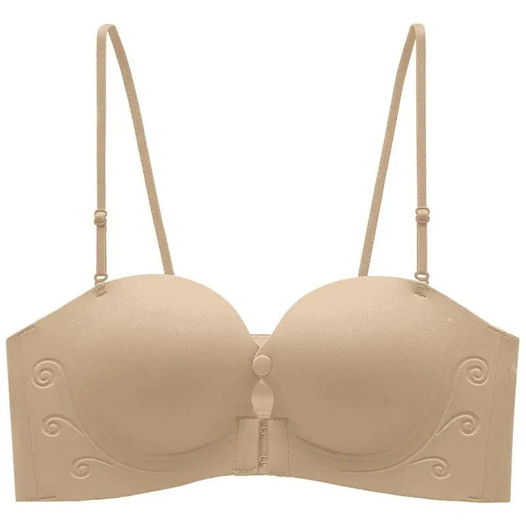 Seamless Front-Closure Push-Up Bra – Wire-Free Support