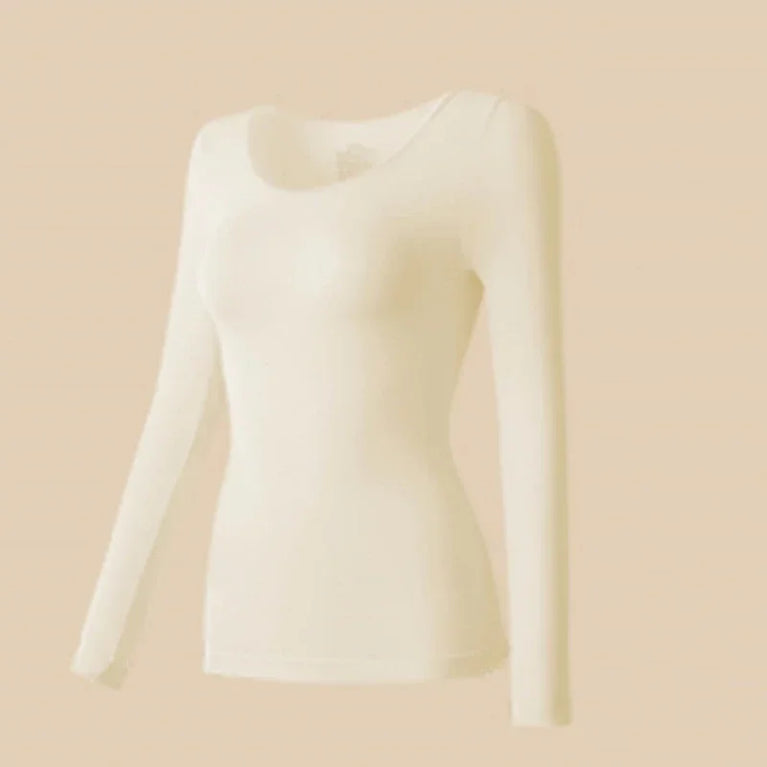 Women’s Ultra-Thin Thermal Top | Seamless Long-Sleeved Skin