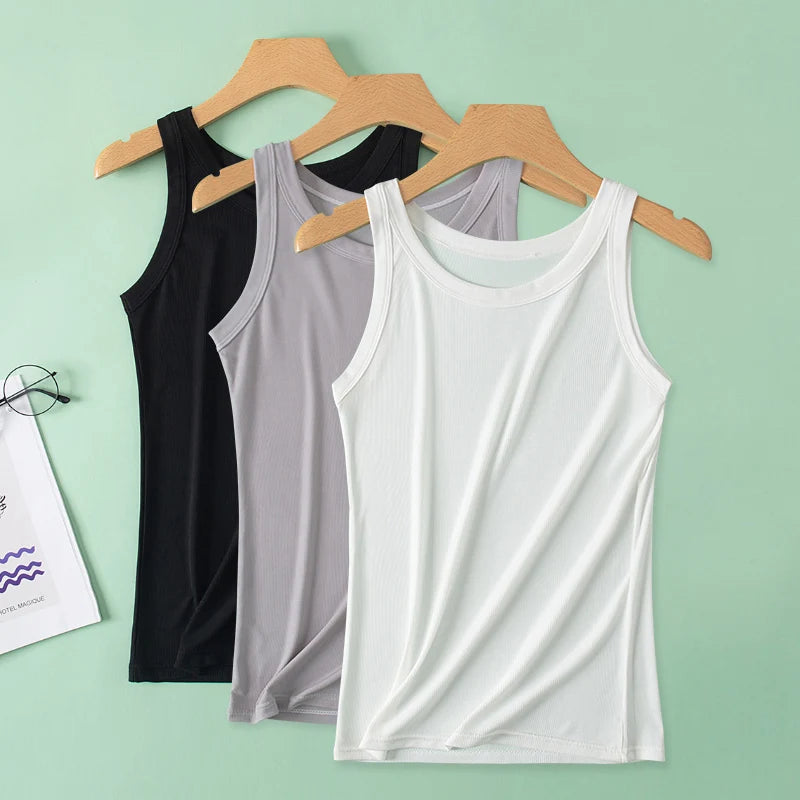 Ladies Suspender Vest Casual Sleeveless Tank