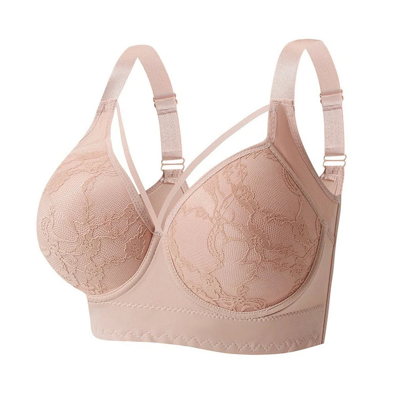 FallSweet Plus Size Lace Bra | Full Back Coverage Push Up