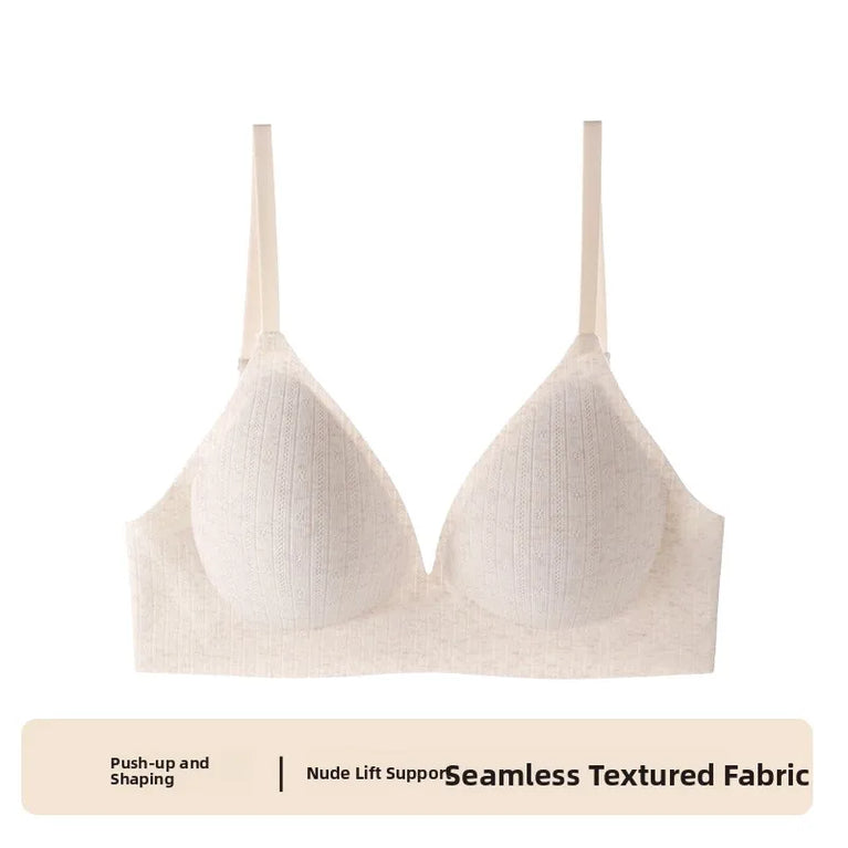 Cotton-Comfort Seamless Sports Bra | Anti-Sagging Support