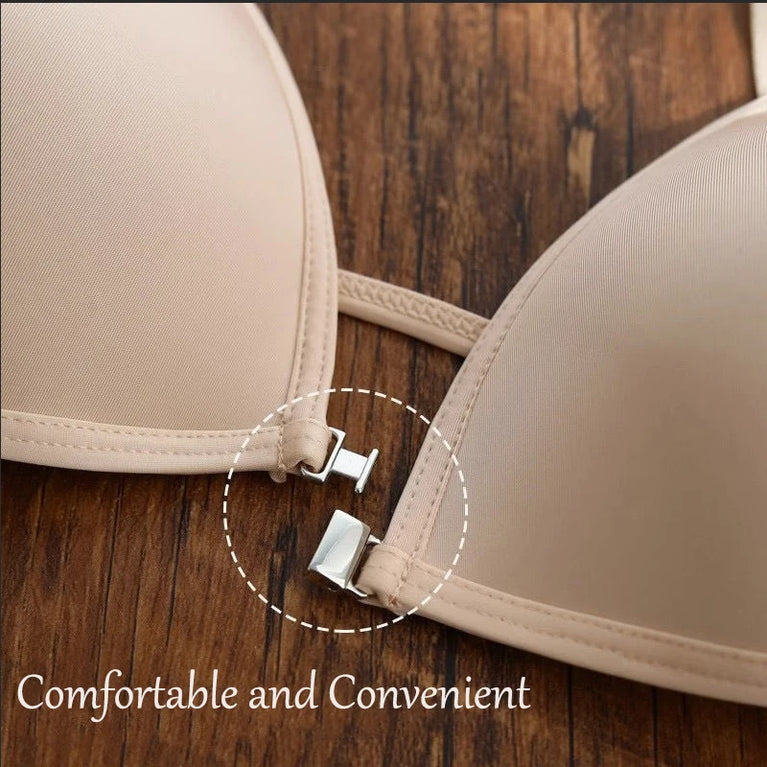 Front-Closure Triangle Bra | Seamless Summer Plunge