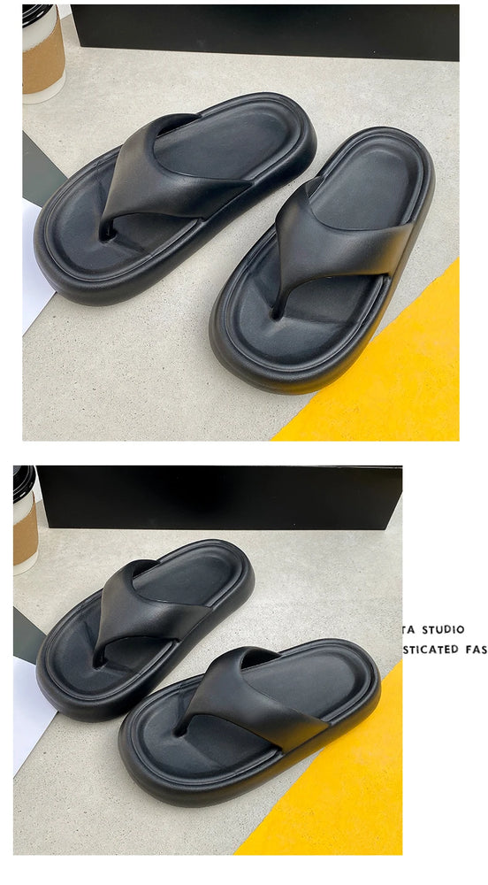 Premium Soft EVA Flip-Flops | Thick Sole Non-Slip Beach Slides