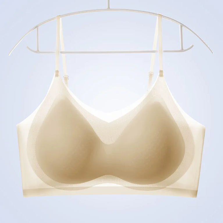 Summer Ice Silk Bralette | Seamless Air-Cooling Push-Up
