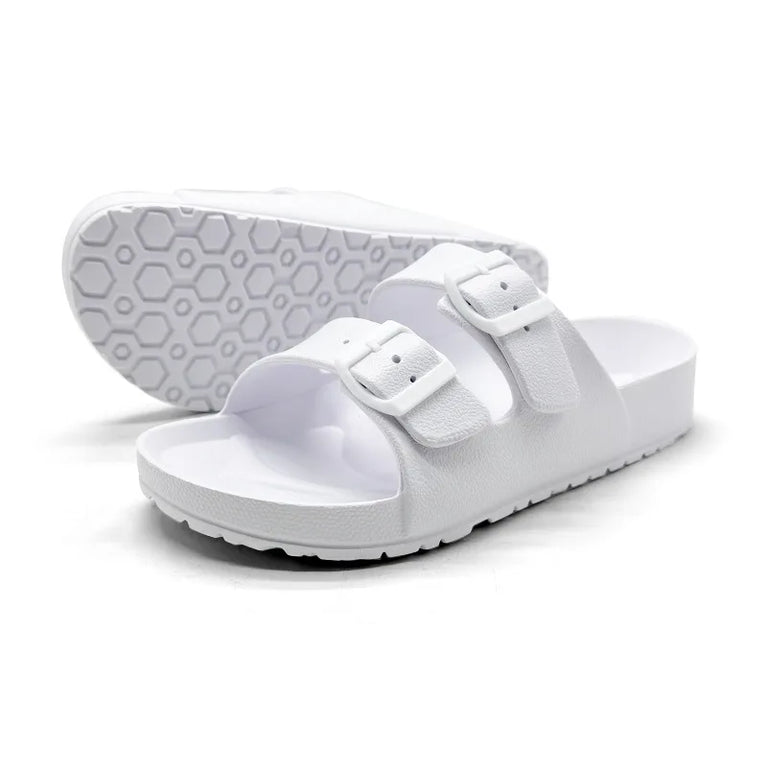 Double Buckle Slides | Thick Sole Anti-Skid Sandals