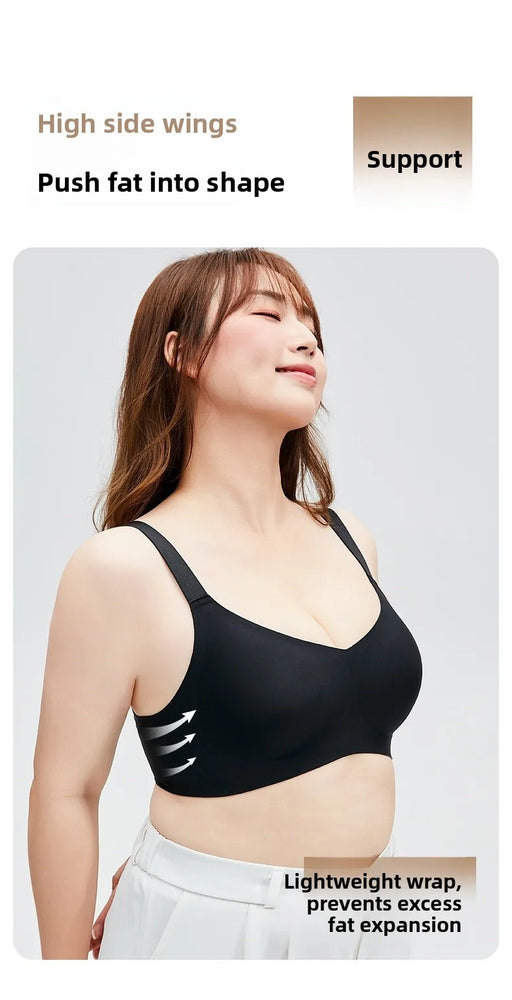 Ice Silk Wireless Shapely Bra | Anti-Sagging Full-Cup Support