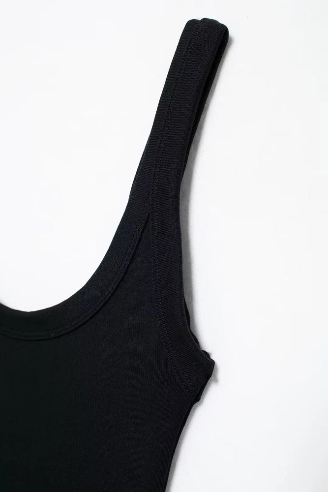 Ribbed Backless Bodysuit | Sexy O-Neck Snap Playsuit