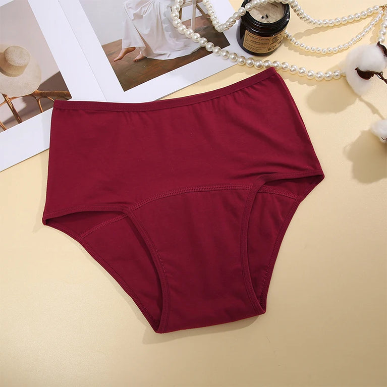 High-Waist 5-Layer Menstrual Briefs – Ultra-Absorbent Breathable Physiological Panties