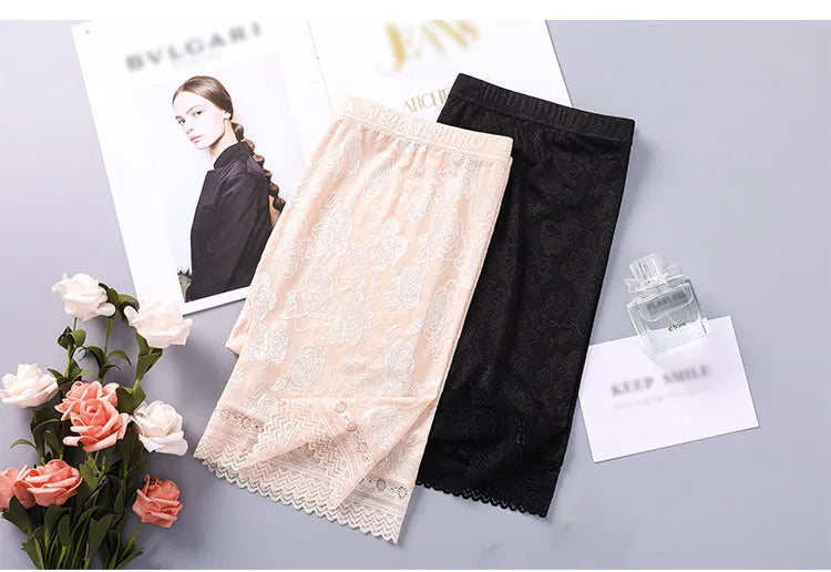 Anti-Chafing Ice Silk Safety Shorts | High-Waist Seamless Boxers