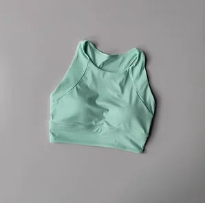 Breathable Seamless Sports Bra – High-Impact Running Support
