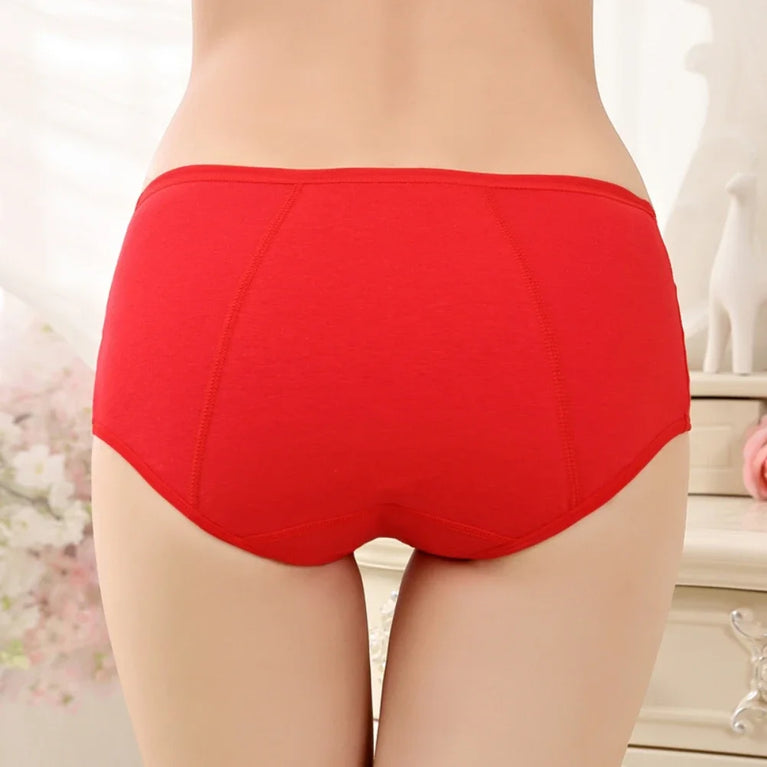High-Rise Period Briefs | Leakproof Cotton Underwear