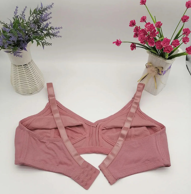 Bamboo Fiber Wireless Bra – Full Coverage Lace Comfort