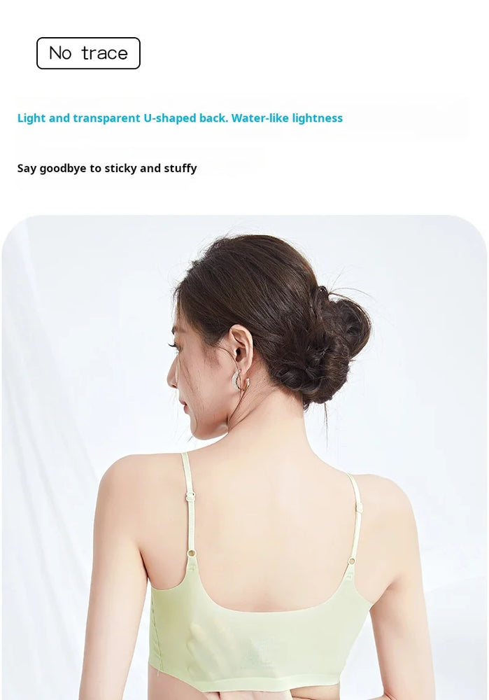 Summer Ice Silk Bralette | Seamless Air-Cooling Push-Up