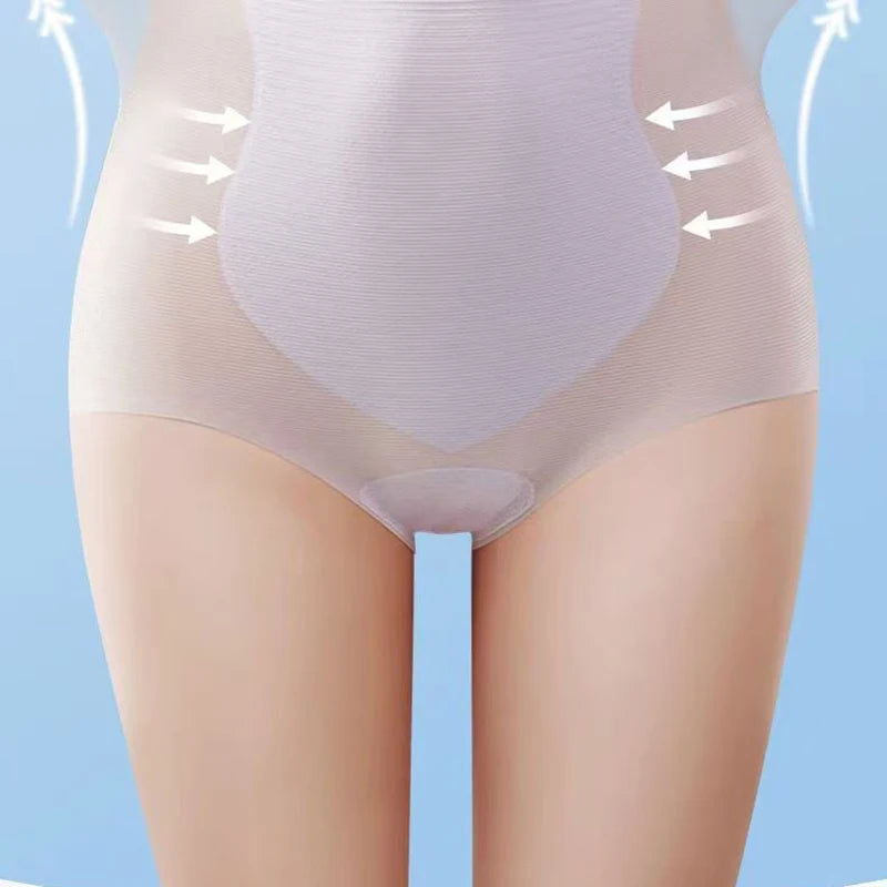 4pc Seamless Ice Silk Briefs | High-Waist Quick-Dry Panties