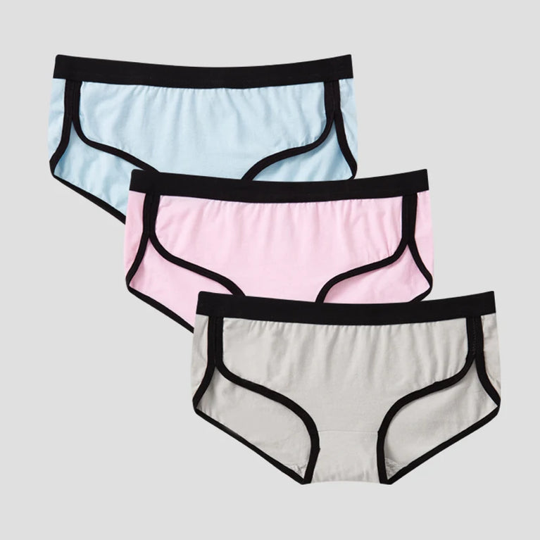 3pc Cotton Sport Briefs | Breathable Low-Rise Set