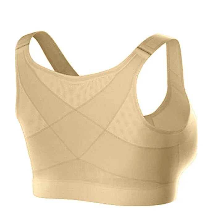 Front-Open Support Bra – Wireless Metal-Free Comfort