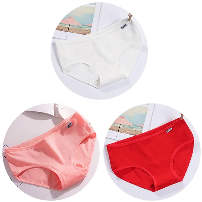 3pc Mid-Rise Cotton Briefs | Breathable Plus Size Comfort Set