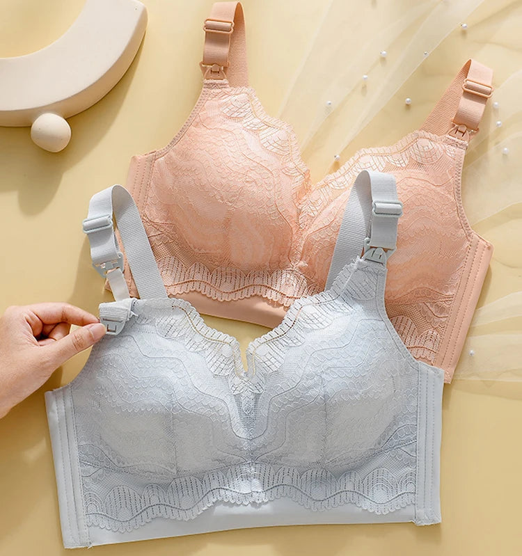 Lace Nursing Bra | Soft Cotton Maternity Comfort