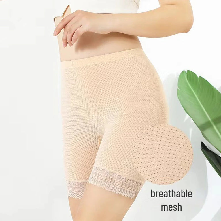 Anti-Chafing Ice Silk Safety Shorts | High-Waist Seamless Boxers
