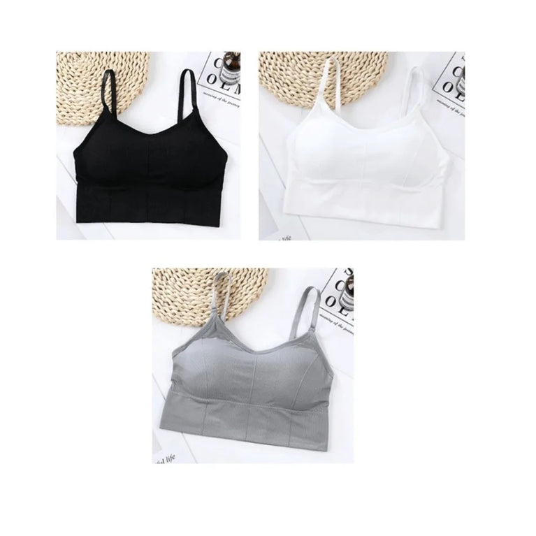 3PCS Adjustable Sports Bra | Seamless Yoga Support