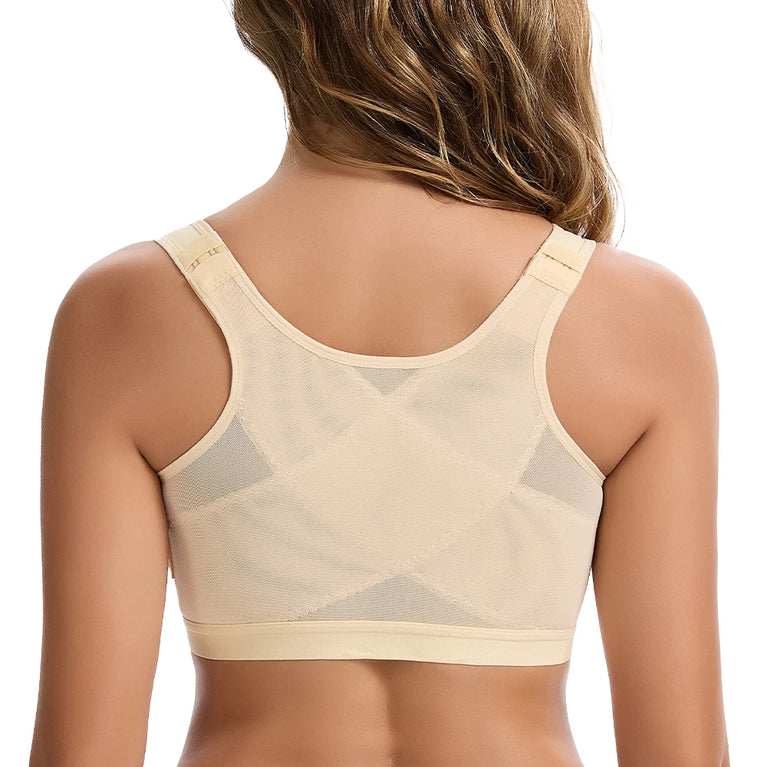 Wireless Front-Closure Support Bra | Posture Corrector Vest