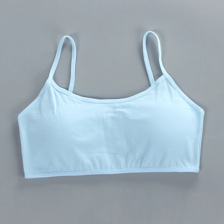 Girls' Anti-Peeping Sport Training Bra | Soft Cotton Underwear