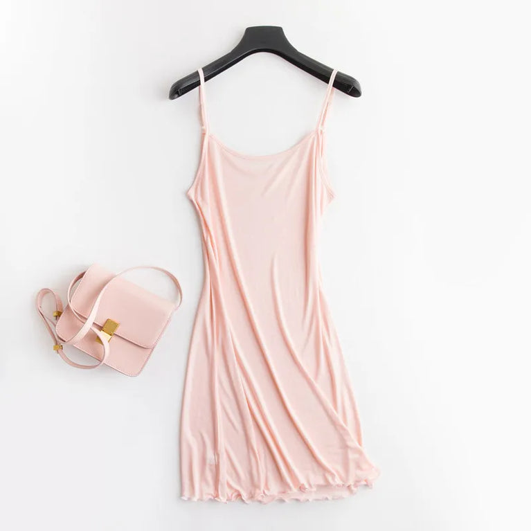 100% Natural Mulberry Silk Full Slip | Sexy Lace Nightdress