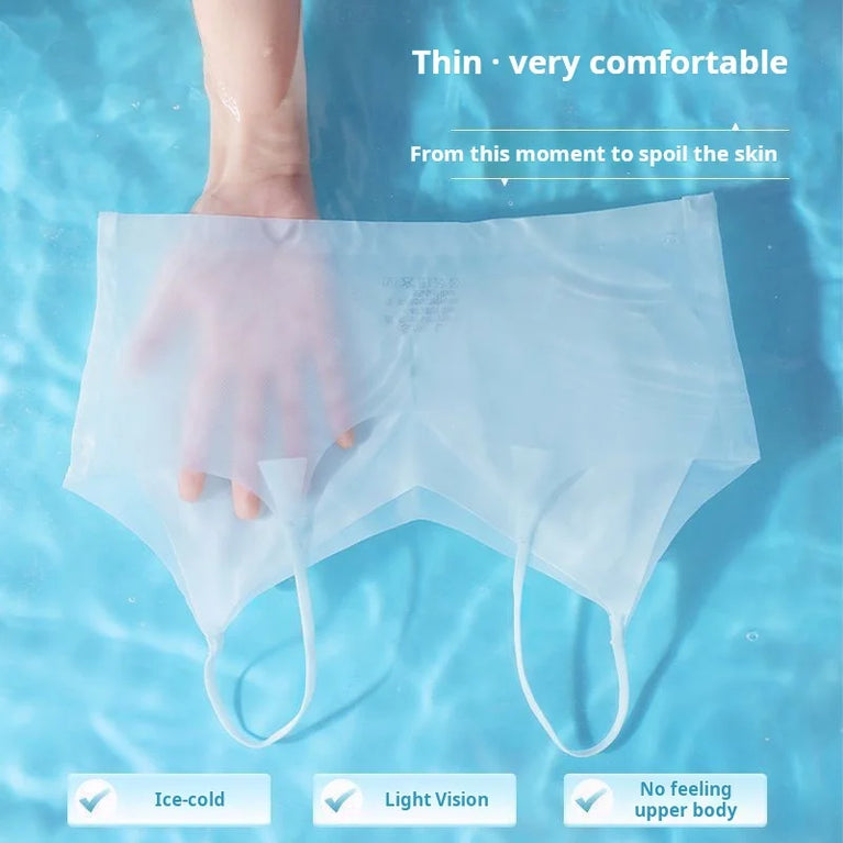 Summer Ice Silk Bralette | Seamless Air-Cooling Push-Up