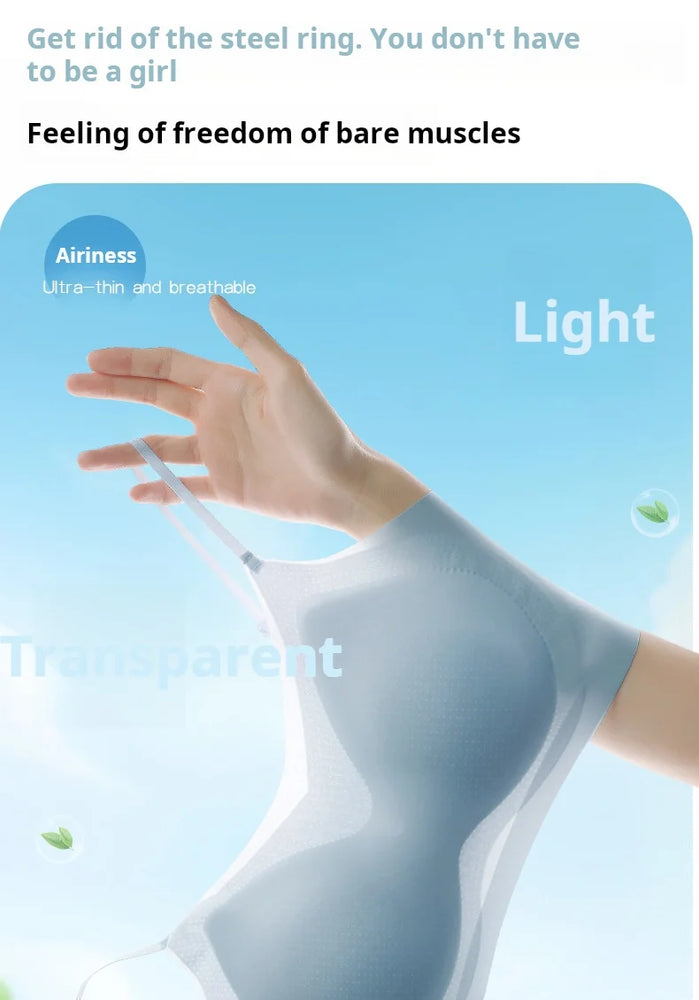 Summer Ice Silk Bralette | Seamless Air-Cooling Push-Up