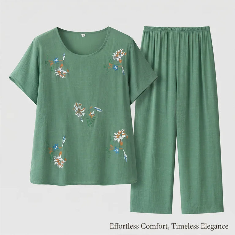 Women’s Summer Print Pajama Set | Short-Sleeve Loungewear