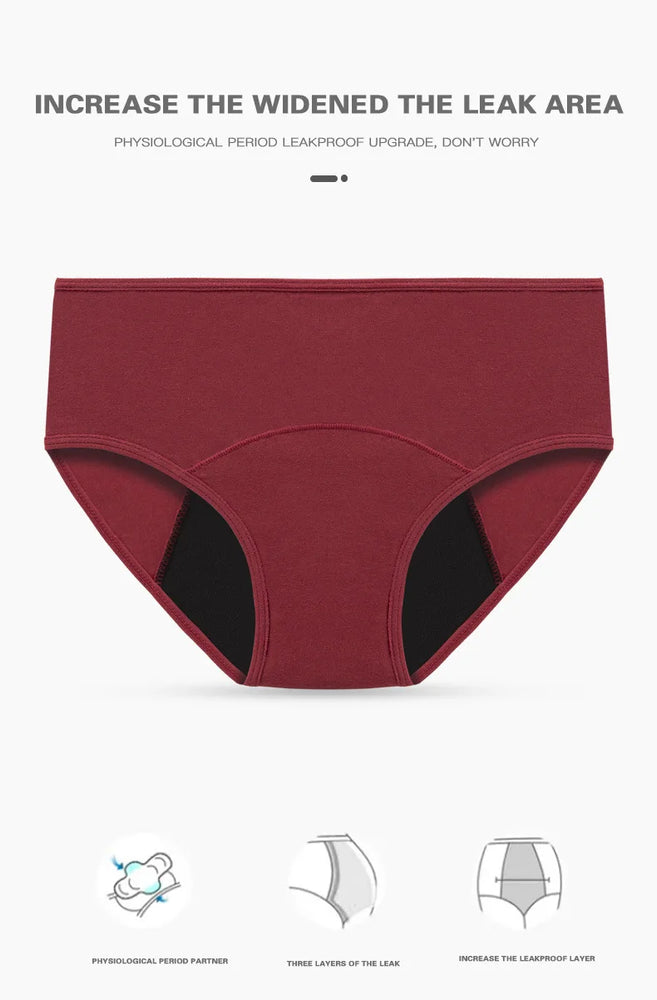 3pc Leakproof Briefs | Cotton Physiological Set