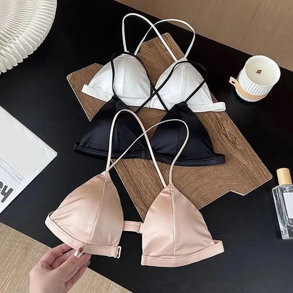 Sexy Triangle Cup Front-Buckle Bra | Seamless Summer Support