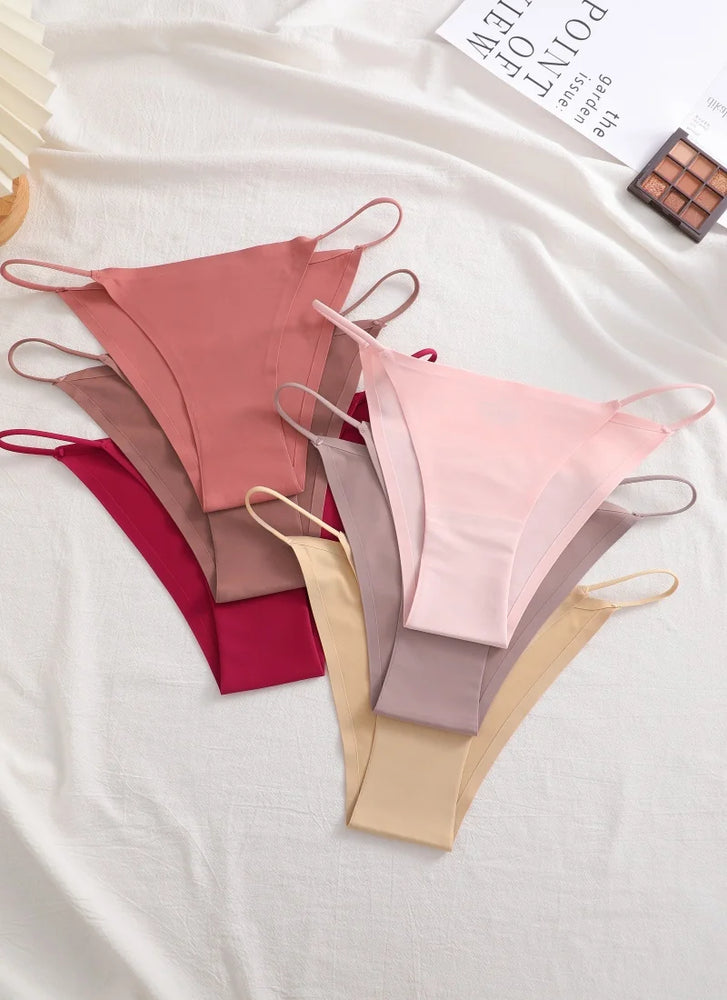 3pc Bikini Set | Low-Waist Traceless Brazilian Briefs