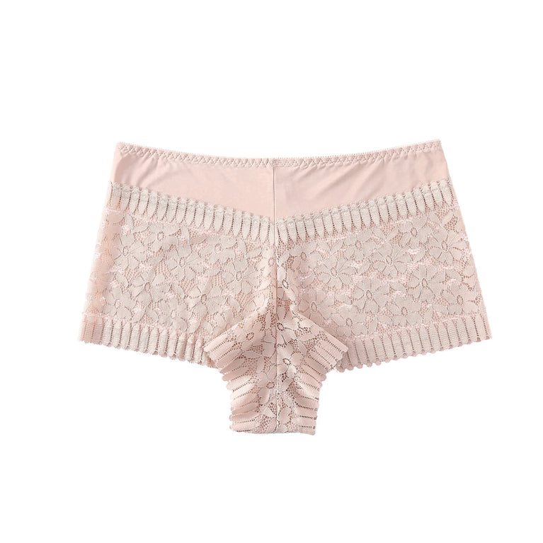 High-Waist Lace Briefs | Hollow Print Summer Shapewear