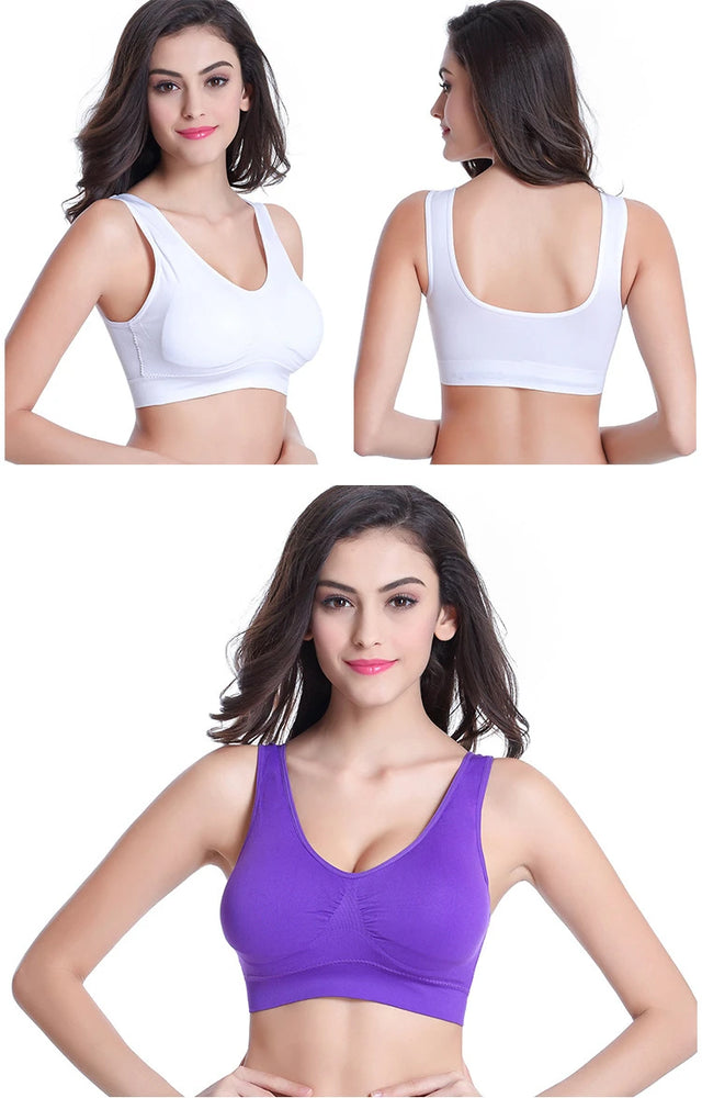 3PCS Seamless Sports Bra | Hollow-Out Breathable Plus Size