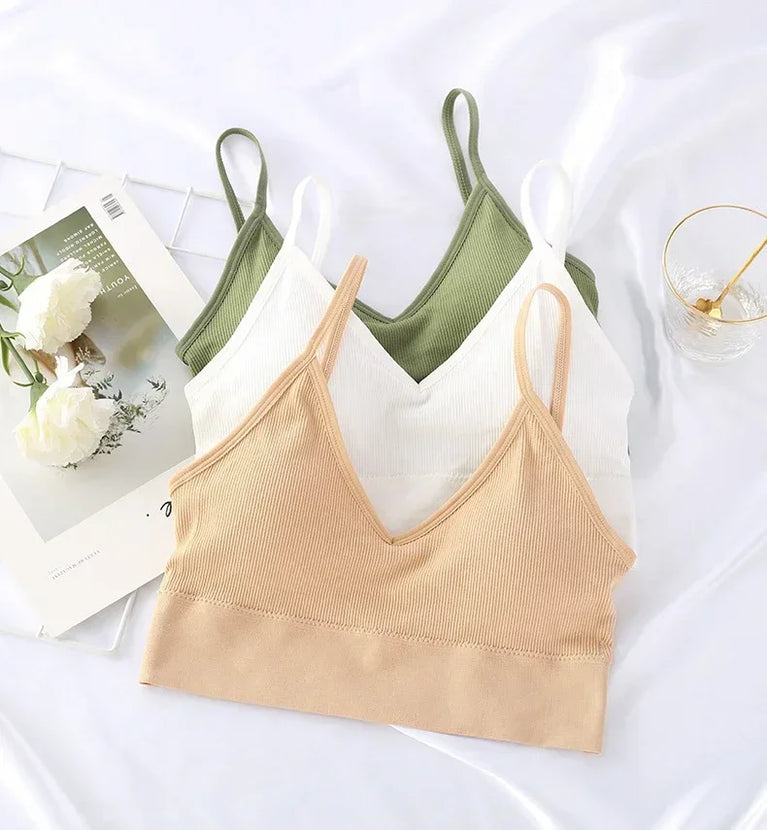 Seamless Push-Up Bralette – Wireless "Beautiful Back" Comfort