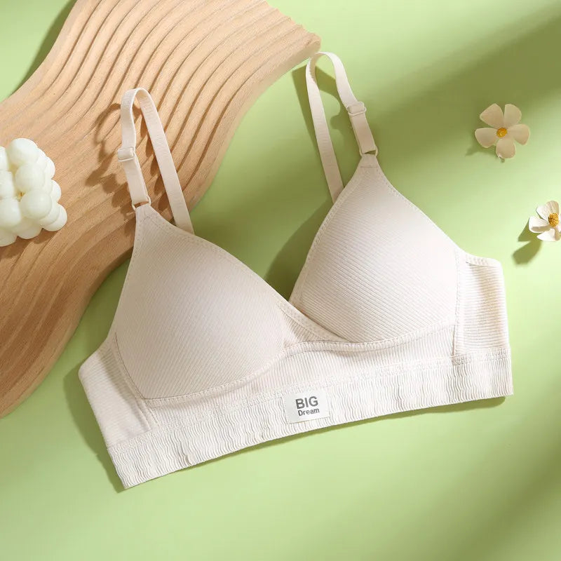American Retro Cotton Bralette | Side-Smoothing Push-Up