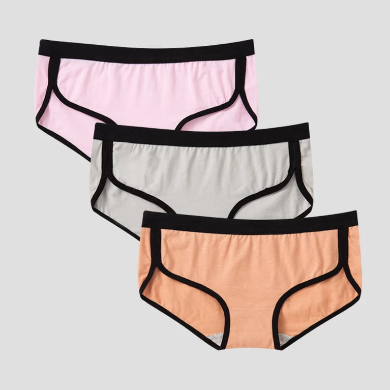 3pc Cotton Sport Briefs | Breathable Low-Rise Set